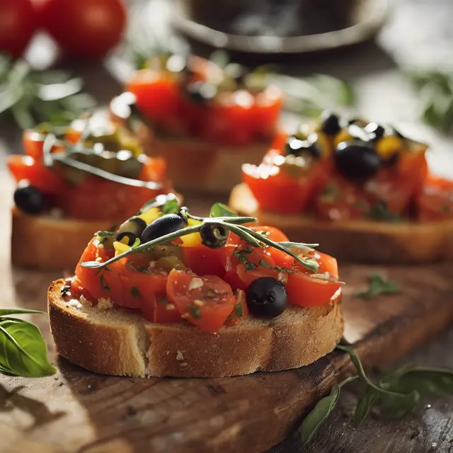 Foto de Tomato and Olive Bruschetta