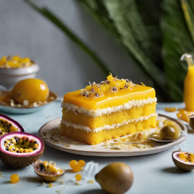 Foto de Passion Fruit and Coconut Cake