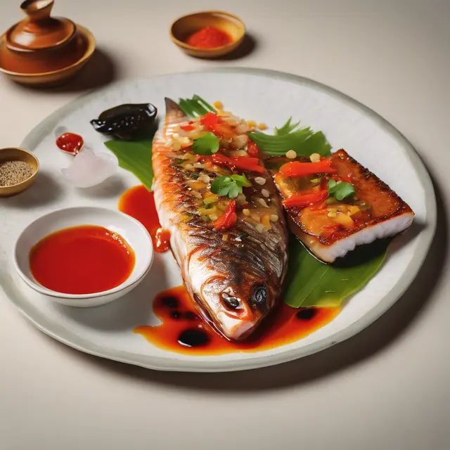 Foto de Grilled Fish with Sweet and Sour Sauce