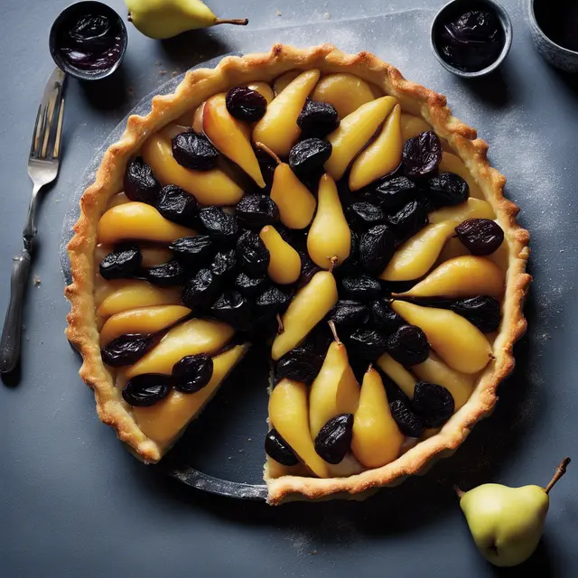 Foto de Sliced Pears and Prunes Tart