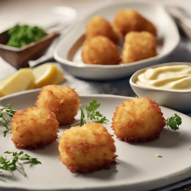 Foto de Mashed Potato Croquettes with Creamy Mayonnaise Filling