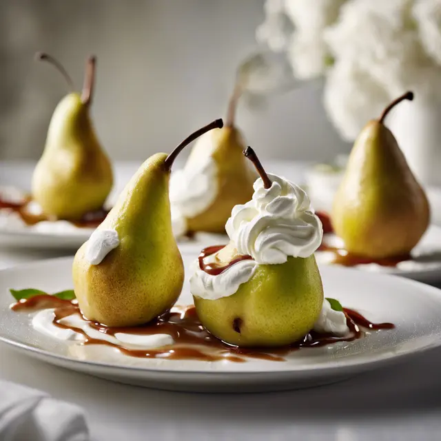 Foto de Pears with Whipped Cream