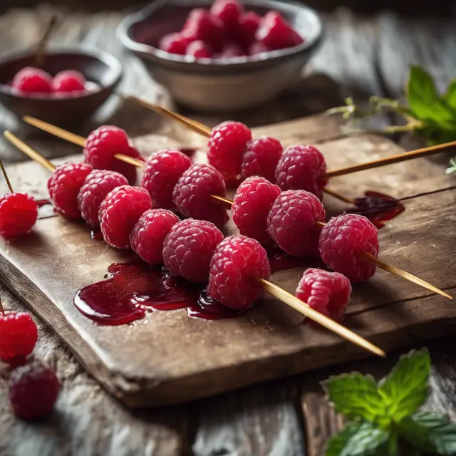 Foto de Raspberry Skewers