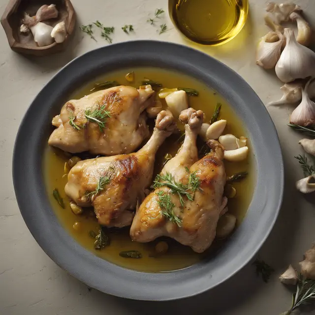 Foto de Chicken with Garlic, Ginger and Olive Oil