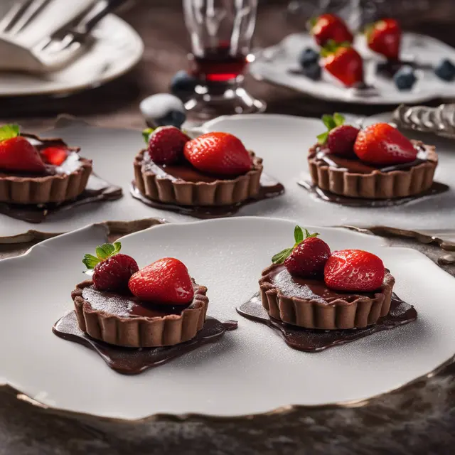 Foto de Chocolate and Strawberry Tartes