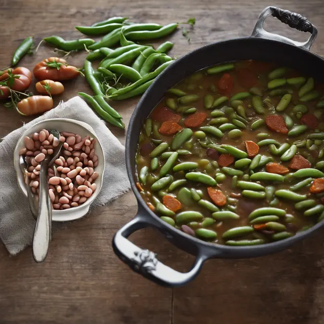 Foto de Green Bean and Cordoba Bean Stew with Abobora