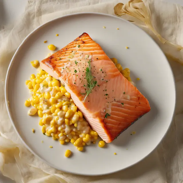 Foto de Salmon Fillets with Creamed Corn