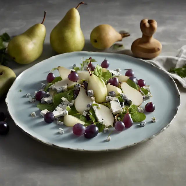 Foto de Gorgonzola, Pear, and Grape Salad