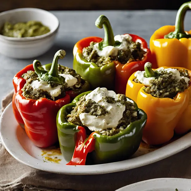 Foto de Italian-Style Stuffed Peppers with Pesto