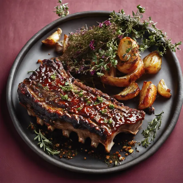 Foto de Pork Ribs with Thyme Crust