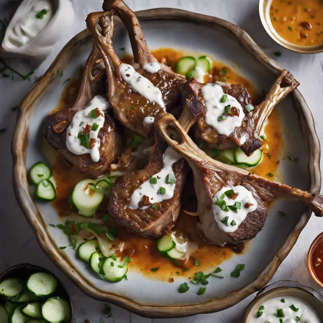 Foto de Lamb Chops with Yogurt Sauce