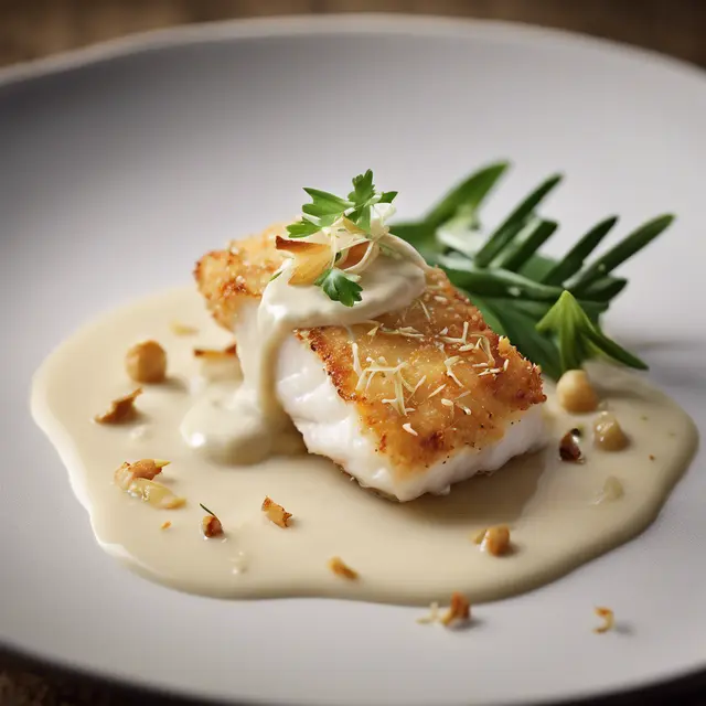 Foto de Coconut Crusted Cod with Vanilla Sauce