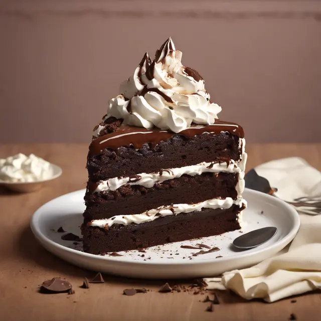 Foto de Chocolate Cake with Whipped Cream