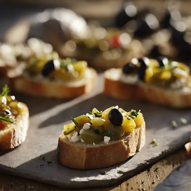 Foto de Garlic and Olive Bruschetta