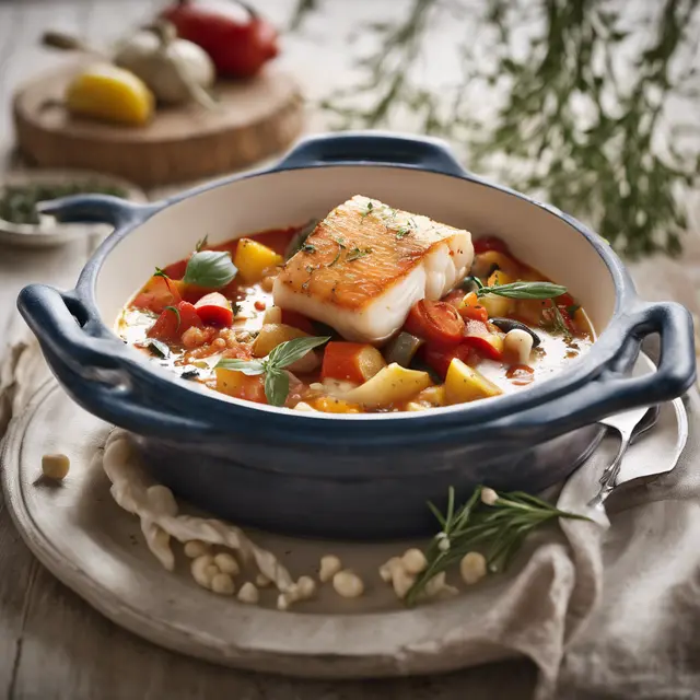 Foto de Cod Stew with Ratatouille