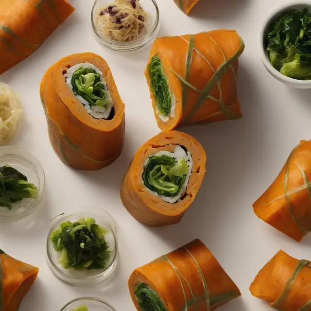 Foto de Sweet Potato and Escarole Roll