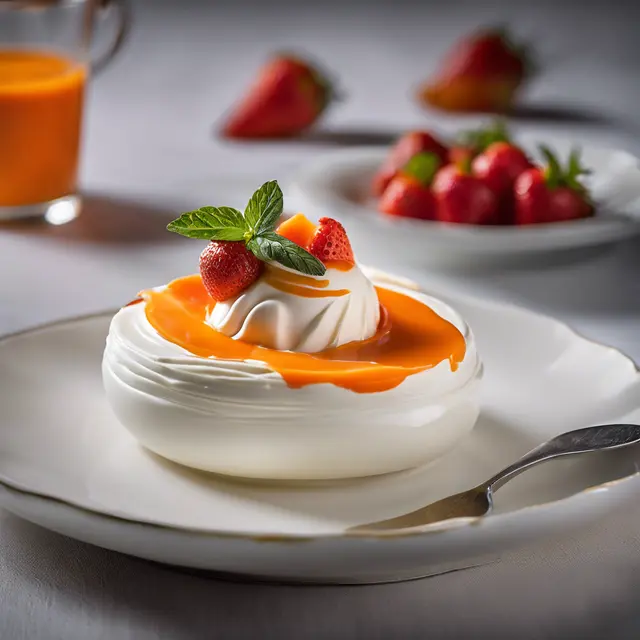 Foto de Ricotta Mousse with Papaya and Strawberry