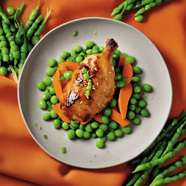 Foto de Gingered Chicken with Carrots and Peas