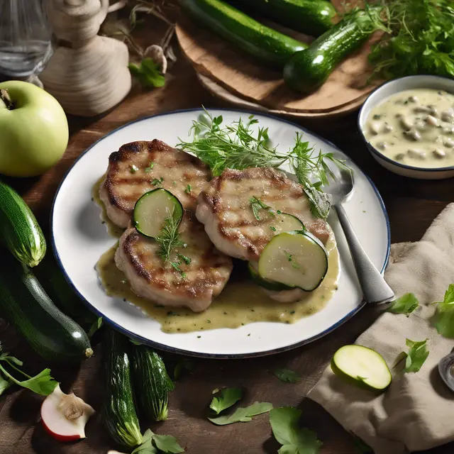 Foto de Pork Cutlets with Sweet Herb and Zucchini