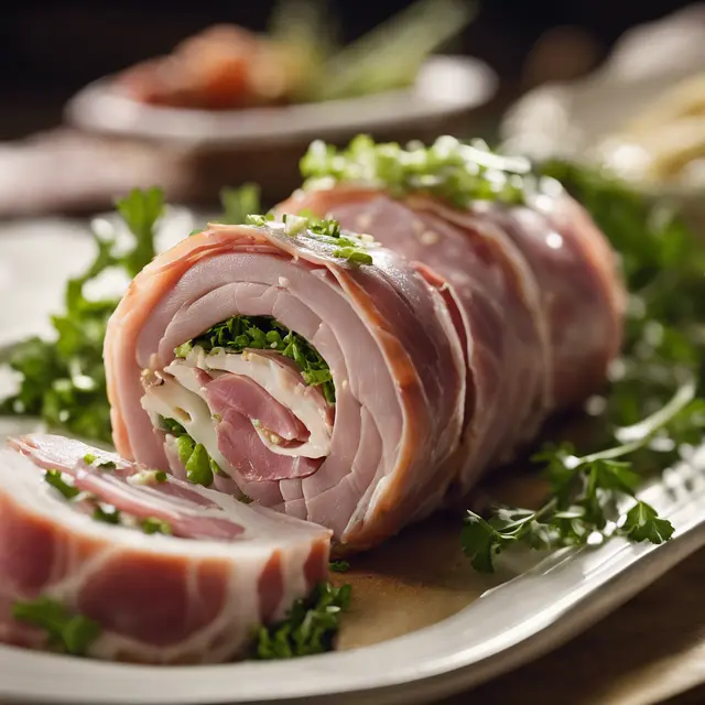 Foto de Ham Roll Stuffed with Prosciutto Salad