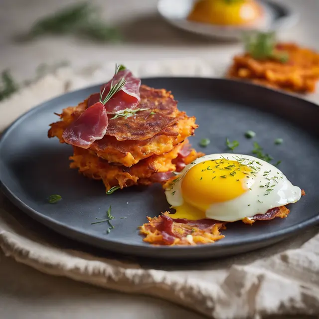 Foto de Sweet Potato and Salami Fritter