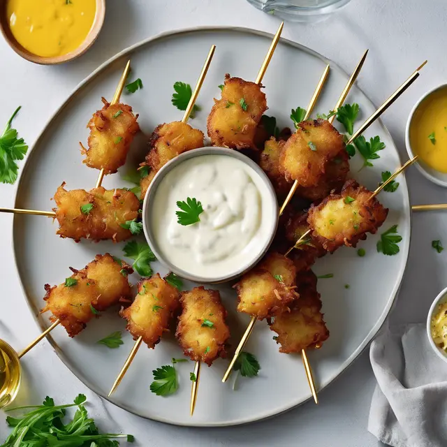 Foto de Potato Fritter Skewers