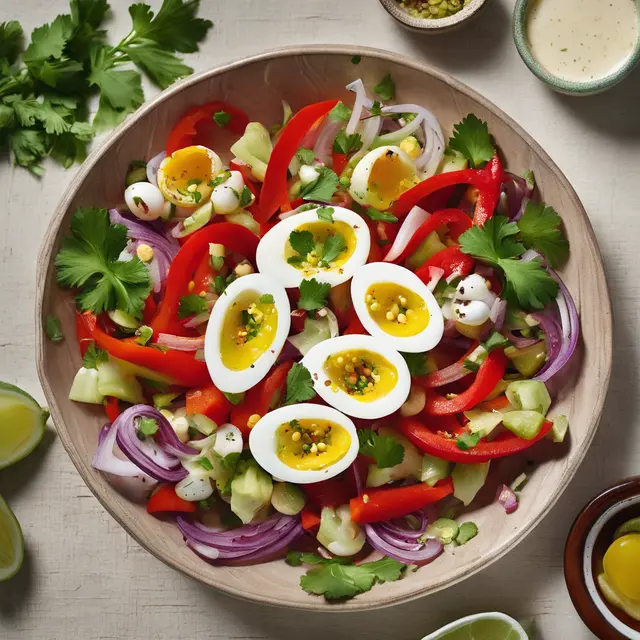 Foto de Cabbage and Quail Egg Salad