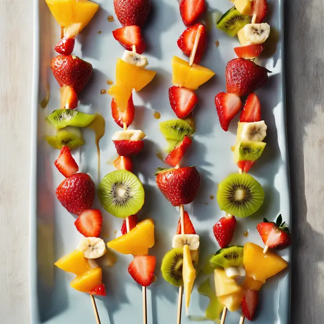 Foto de Fruit Skewers with Rum Sauce