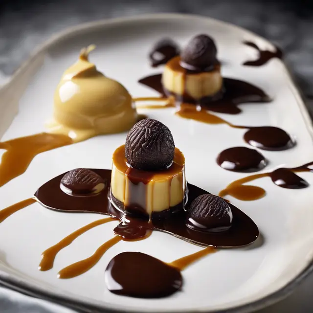 Foto de Gemstone Custard with Caramel Sauce 
Gemstone Custard with Caramel Sauce