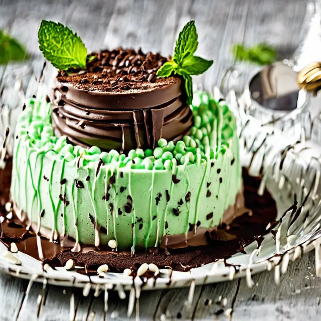 Foto de Mocha Mousse with Mint and Chocolate