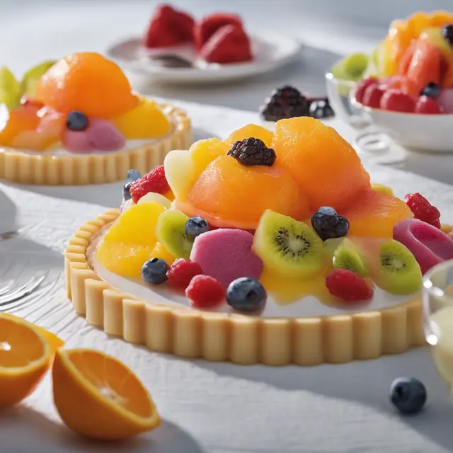 Foto de Fruit Salad and Sorbet Tart