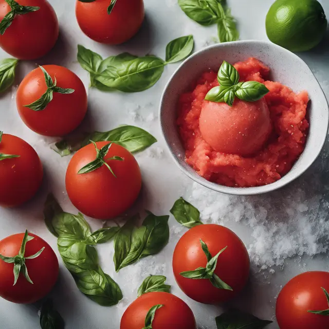 Foto de Tomato and Basil Sorbet