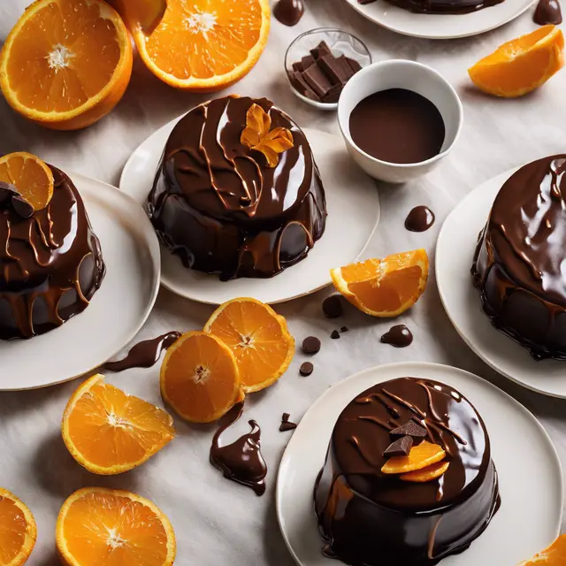 Foto de Orange Cake with Chocolate Covering