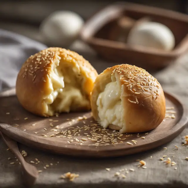 Foto de Cheese-Filled Pão Recheado with Goat Cheese