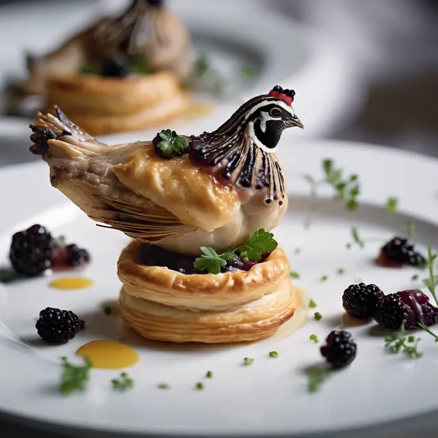 Foto de Quail in Vol-au-Vent