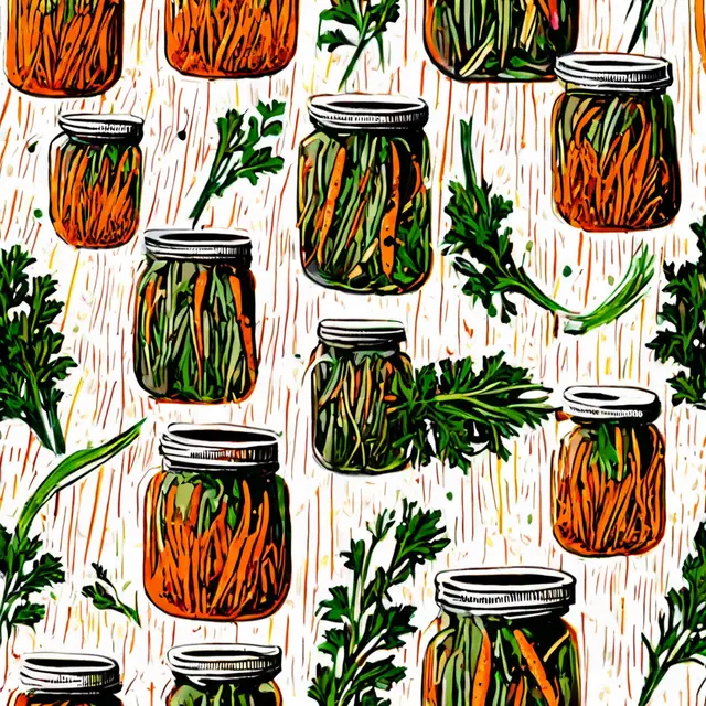 Foto de Pickled Dandelion Greens