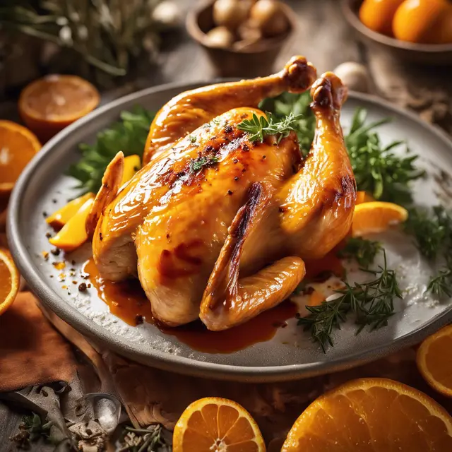 Foto de Frango com laranja
