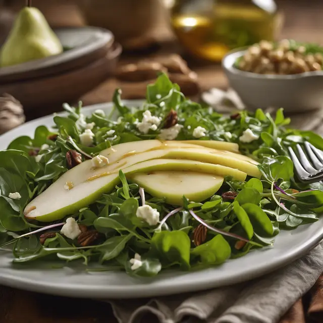 Foto de Pear and Arugula Salad with Honey Mustard Dressing