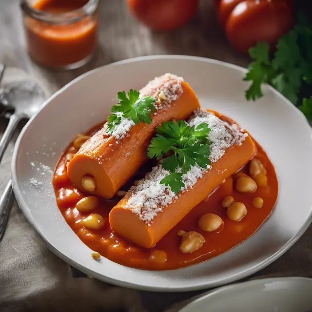 Foto de Sweet Potato Casserole with Tomato Sauce