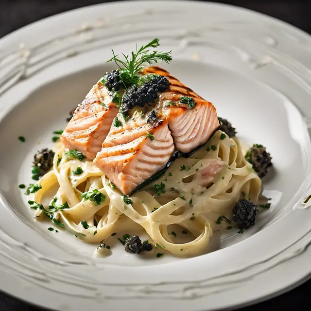 Foto de Fettuccine with Champagne and Salmon