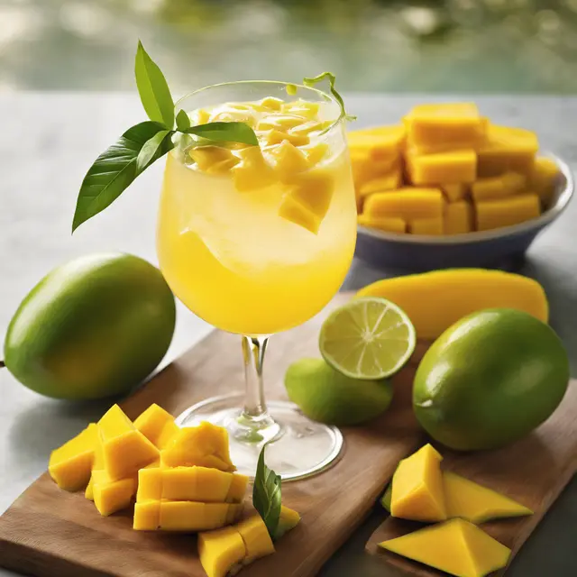 Foto de Mango Peel Refresher with Lime