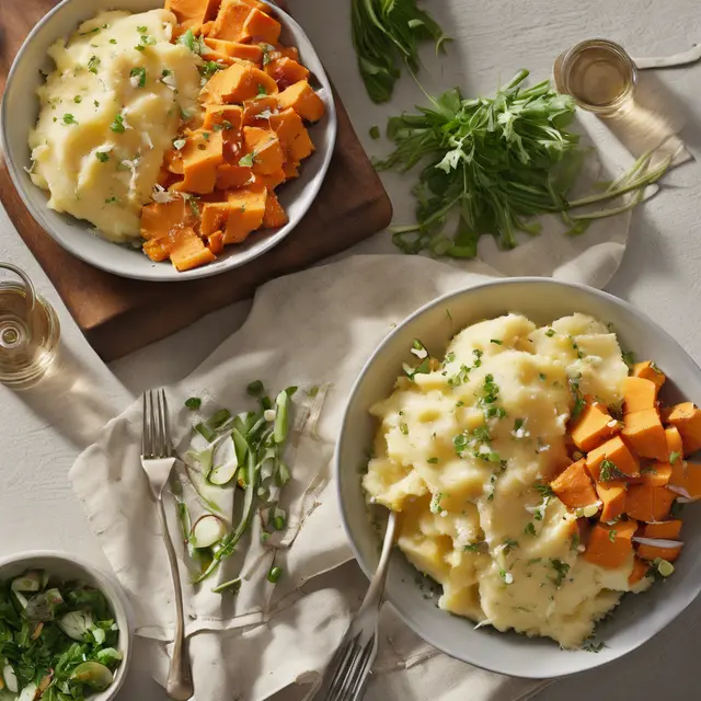 Foto de Mashed Potato, Sweet Potato, and Parmesan Salad