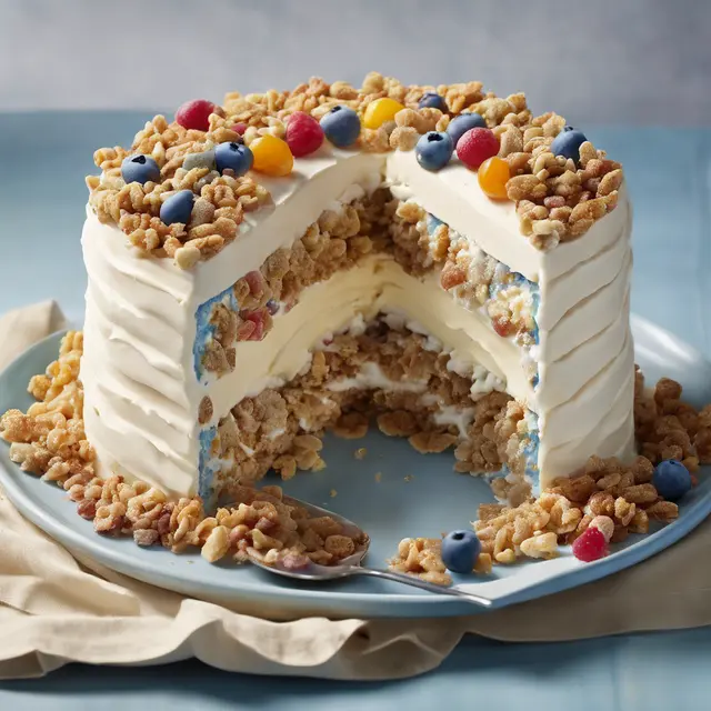 Foto de Creamy Cake with Cereal Topping Recipe