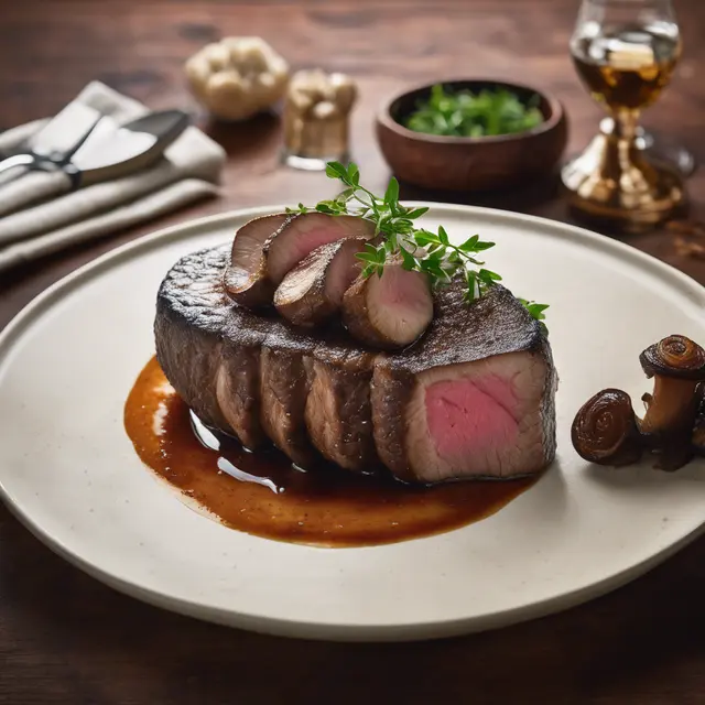 Foto de Picanha with Mushroom Shimeji Gravy