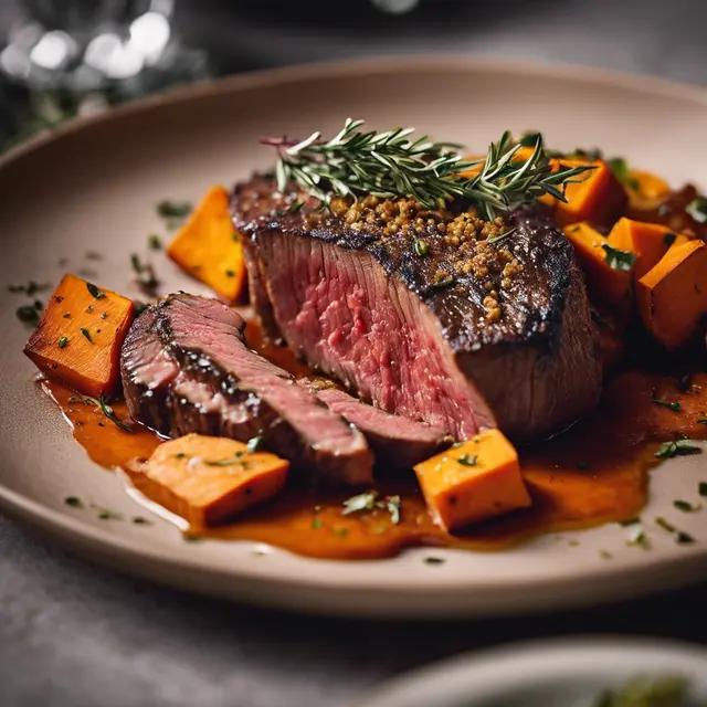 Foto de Picanha with Thyme and Sweet Potato