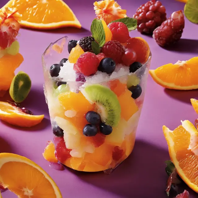 Foto de Fruit Salad with Orange Granita