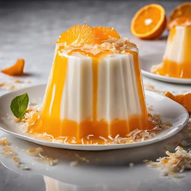 Foto de Yogurt Gelatin with Orange Syrup and Coconut Crunch