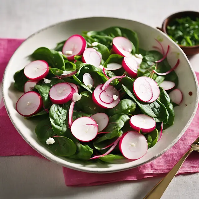 Foto de Spinach and Radish Salad with Wheat