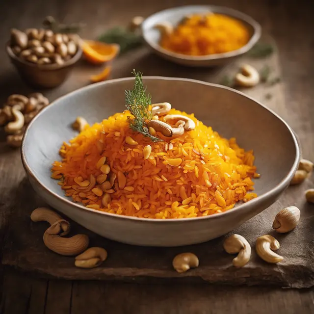 Foto de Saffron Rice with Paprika and Orange