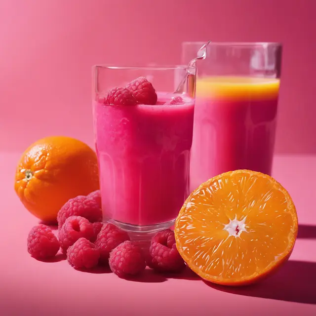 Foto de Orange Juice with Raspberry